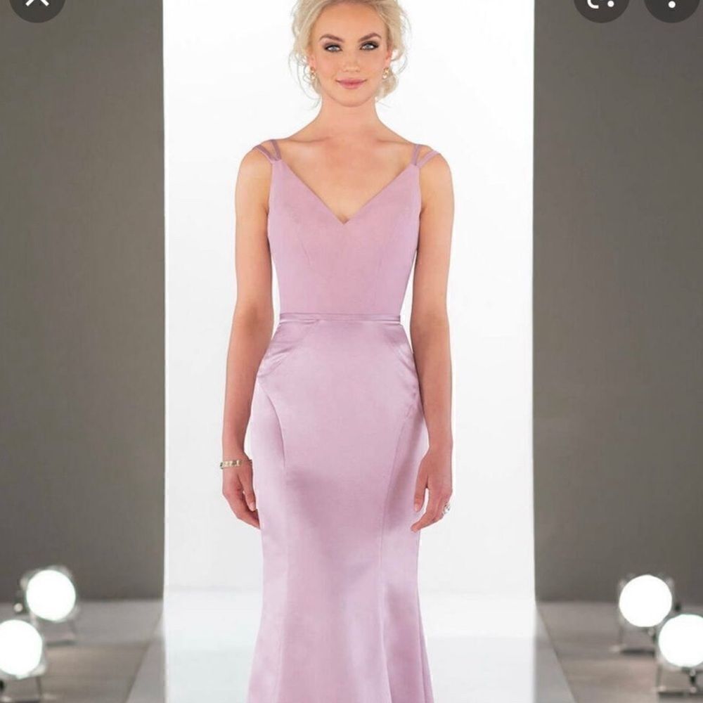 Sorella Vita Rosewater Blush Pink Style 9206 Maxi Dress Sz 14